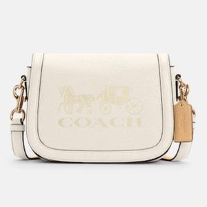 Women's Coach Saddle Bag w/ Horse and Carriage